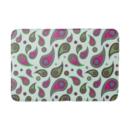 Paisley Design Bath Mat Badematte (Vorderseite)