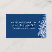 Paisley-Design Visitenkarte (Rückseite)