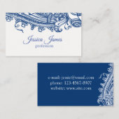 Paisley-Design Visitenkarte (Vorne/Hinten)