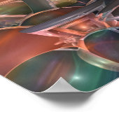 Paisley Dogs von Roch Herrick Poster (Ecke)