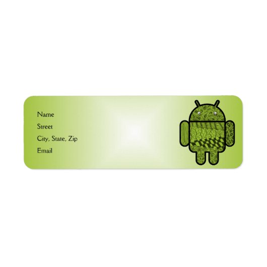 Paisley Doodle-Zeichen für Android™ (Vorne)