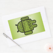 Paisley Doodle-Zeichen für Android™ Rechteckiger Aufkleber (Umschlag)
