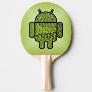 Paisley Doodle-Zeichen für Android™ Tischtennis Schläger