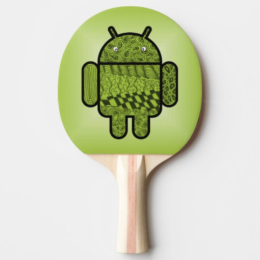 Paisley Doodle-Zeichen für Android™ Tischtennis Schläger (Vorderseite)
