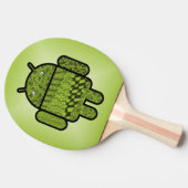 Paisley Doodle-Zeichen für Android™ Tischtennis Schläger (Seitenansicht)