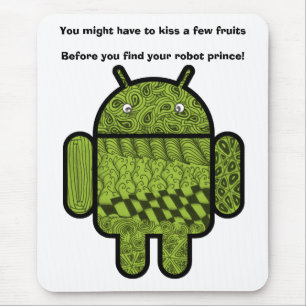 Paisley Doodle-Zeichen für den Android™-Roboter Mousepad