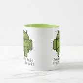 Paisley Doodle-Zeichen für den Android™-Roboter Tasse (Zentrum)