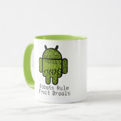 Paisley Doodle-Zeichen für den Android™-Roboter Tasse (Vorderseite Links)