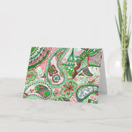 Paisley drawing - Captivating Christmas Feiertagskarte