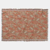 Paisley Dreams Orange Brown Decke (Vorderseite)