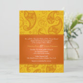 Paisley Dreams Wedding Einladung (Stehend Vorderseite)