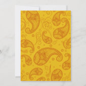 Paisley Dreams Wedding Einladung (Rückseite)