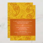 Paisley Dreams Wedding Einladung (Vorne/Hinten)