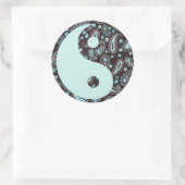 Paisley Dreams Yin und Yang Sticker (Tasche)