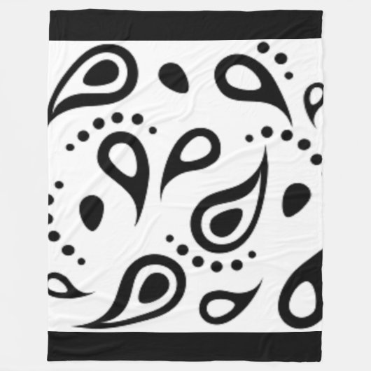 PAISLEY DRINT FLEECEDECKE (Vorderseite)