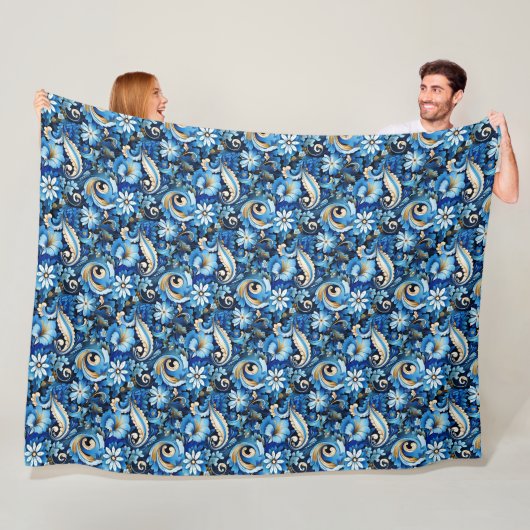 Paisley-Druck-Fleece-Decke Fleecedecke (Beispiel)