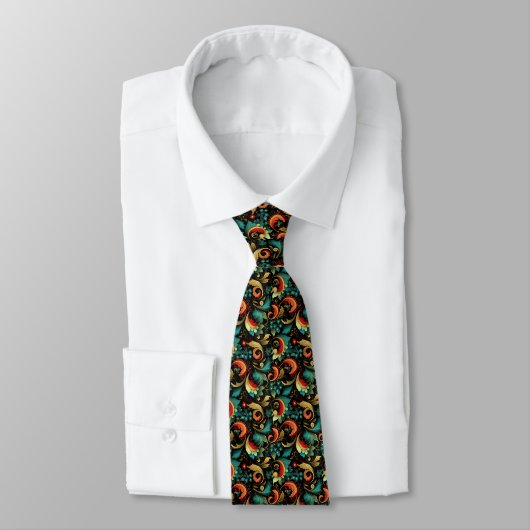 Paisley-Druck Herren Krawatte (Gebunden)