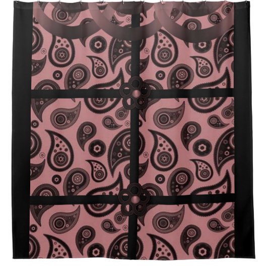 Paisley-Duschvorhang Duschvorhang (Vorderseite)
