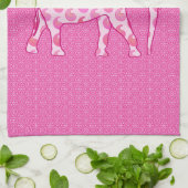 Paisley-Elefant - Eispink und Fuchsia Handtuch (Gefaltet)