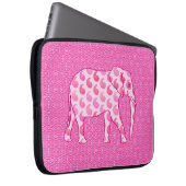 Paisley-Elefant - Eispink und Fuchsia Laptopschutzhülle (Vorne Rechts)