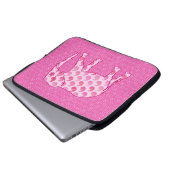 Paisley-Elefant - Eispink und Fuchsia Laptopschutzhülle (Vorne Knopf)