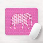 Paisley-Elefant - Eispink und Fuchsia Mousepad (Mit Mouse)