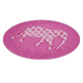 Paisley-Elefant - Eispink und Fuchsia Schneidebrett (Ecke)