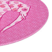 Paisley-Elefant - Eispink und Fuchsia Schneidebrett (Ecke)