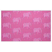 Paisley-Elefant - Eispink und Fuchsia Stoff (Fat Quarter (45,7 x 55,9 cm))