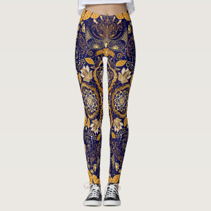 Paisley Elegance: Textile Designmuster Leggings