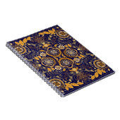 Paisley Elegance: Textile Designmuster Notizblock (Rechte Seite)