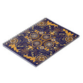 Paisley Elegance: Textile Designmuster Notizblock (Linke Seite)