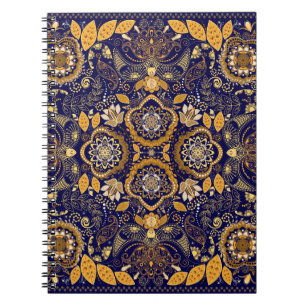 Paisley Elegance: Textile Designmuster Notizblock