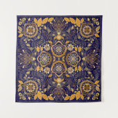 Paisley Elegance: Textile Designmuster Wandteppich (Vorderseite)