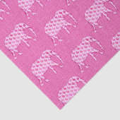 Paisley Elephant, Ice Pink und Fuchsia Seidenpapier (Ausschnitt)