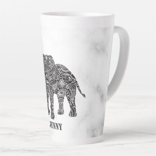 Paisley Elephant Milchtasse (Rechte Ecke)
