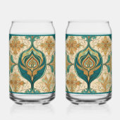 Paisley Emerald Soda Glass Dosenglas (Vorderseite)