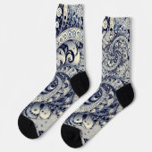 Paisley Exotisch Stylisch Socken (Linkes Detail)