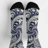Paisley Exotisch Stylisch Socken (Oben)