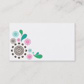 Paisley-Explosion Visitenkarte (Rückseite)