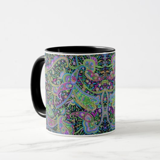 Paisley Fantasy Tasse (Vorderseite Links)