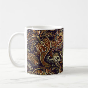 Paisley Farbige Textilie: Ethnisches Vintage-Desig Kaffeetasse