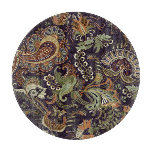 Paisley Farbige Textilie: Ethnisches Vintage-Desig Schneidebrett