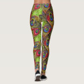 Paisley Federn2 Leggings (Rückseite)