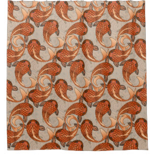 Paisley-Fischbisque Duschvorhang