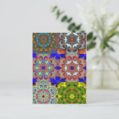 PAISLEY FLAKE MOSAIC POSTKARTE (Stehend Vorderseite)