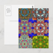 PAISLEY FLAKE MOSAIC POSTKARTE (Vorne/Hinten)