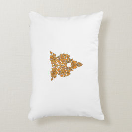 Paisley Floral Art ・ Orange Boho Decor Dekokissen