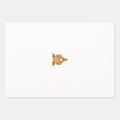 Paisley Floral Art ・ Orange Boho Decor Geschenkpapier Set (Vorderseite)