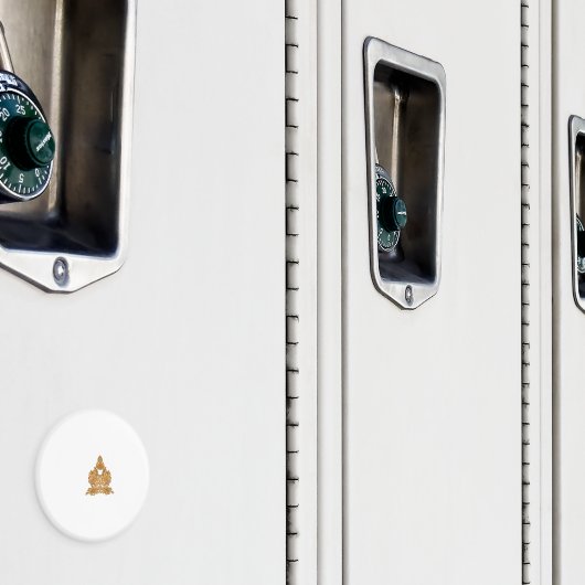 Paisley Floral Art ・ Orange Boho Decor Magnet (In Situ (Schrank))